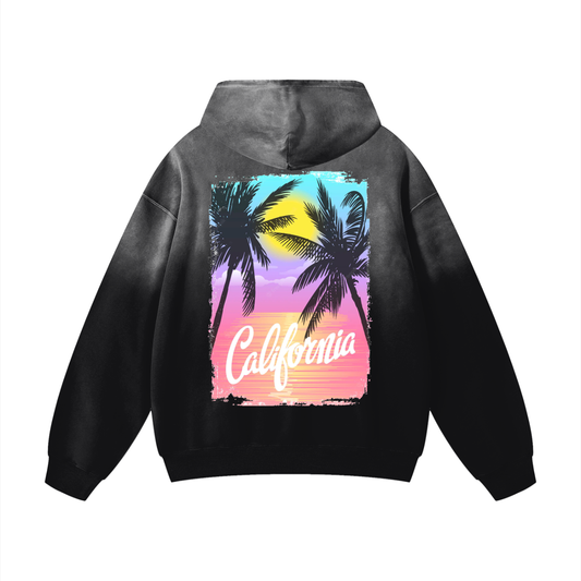 BILLION DOLLAZ 'Cali' Sunfade Oversized Hoodie