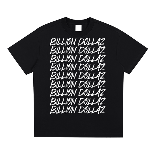 BILLION DOLLAZ 'stacked' oversize Tee