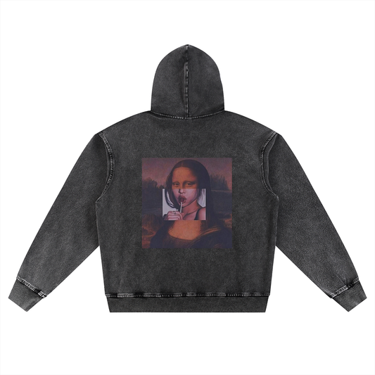 BILLION DOLLAZ Snow Wash Oversized Hoodie
