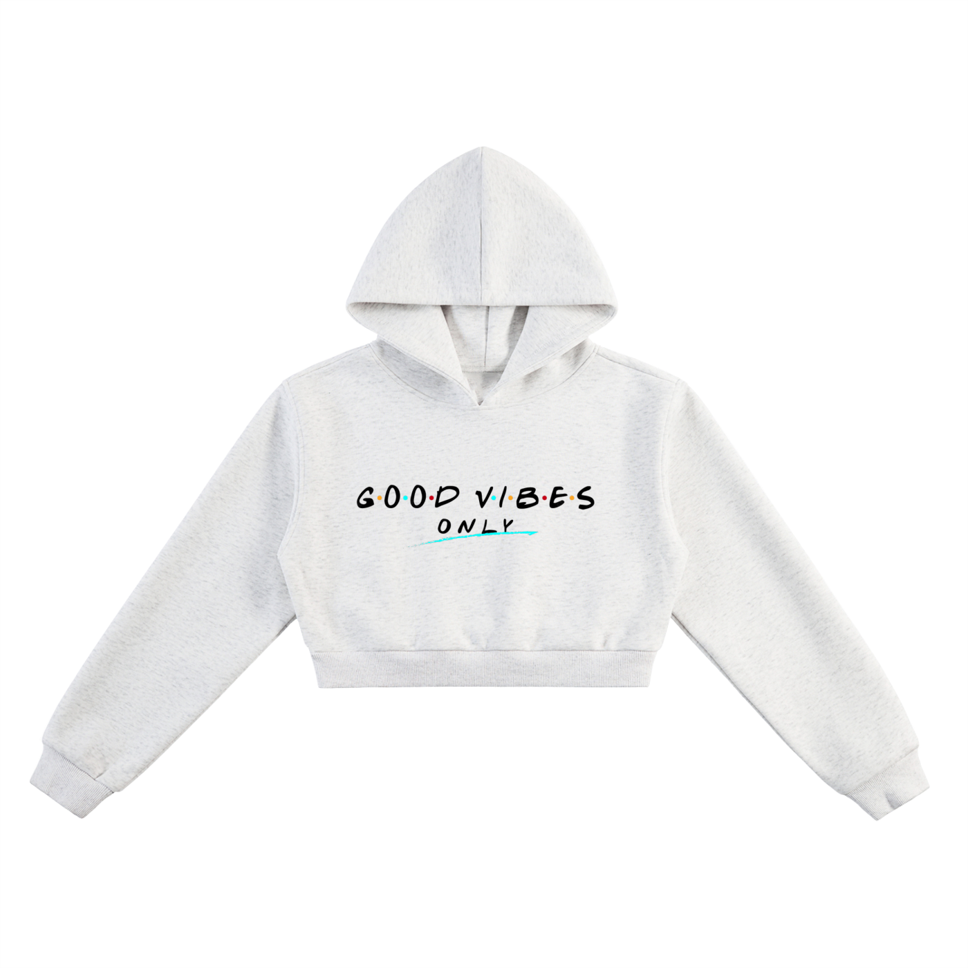 BILLION DOLLAZ 'good vibes' Cropped Hoodie