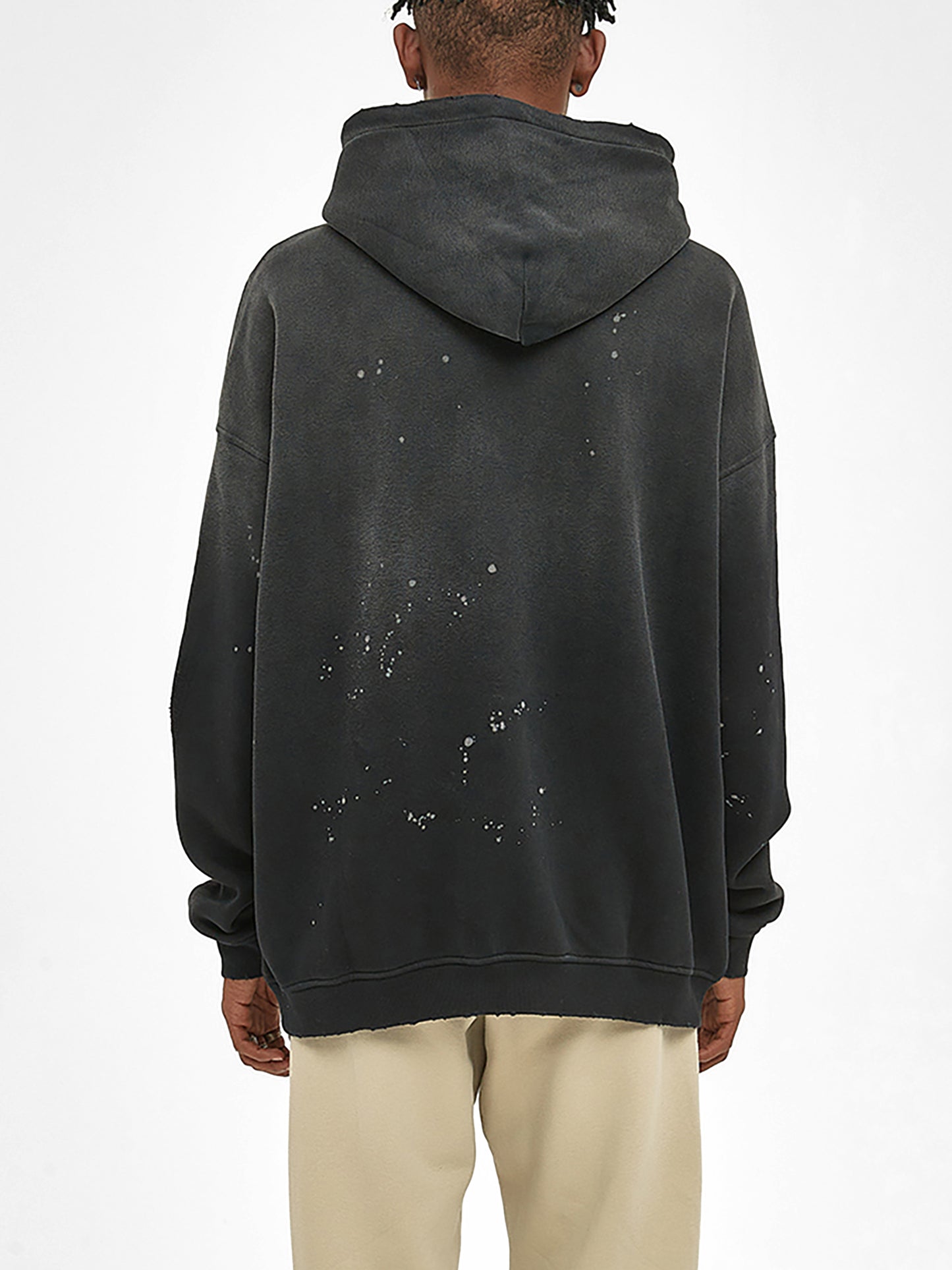 BILLION DOLLAZ Vintage Washed Frayed Hoodie