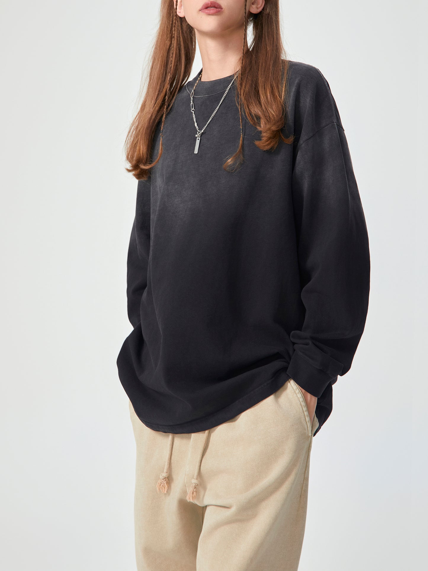 BILLION DOLLAZ Vintage Washed Long Sleeve